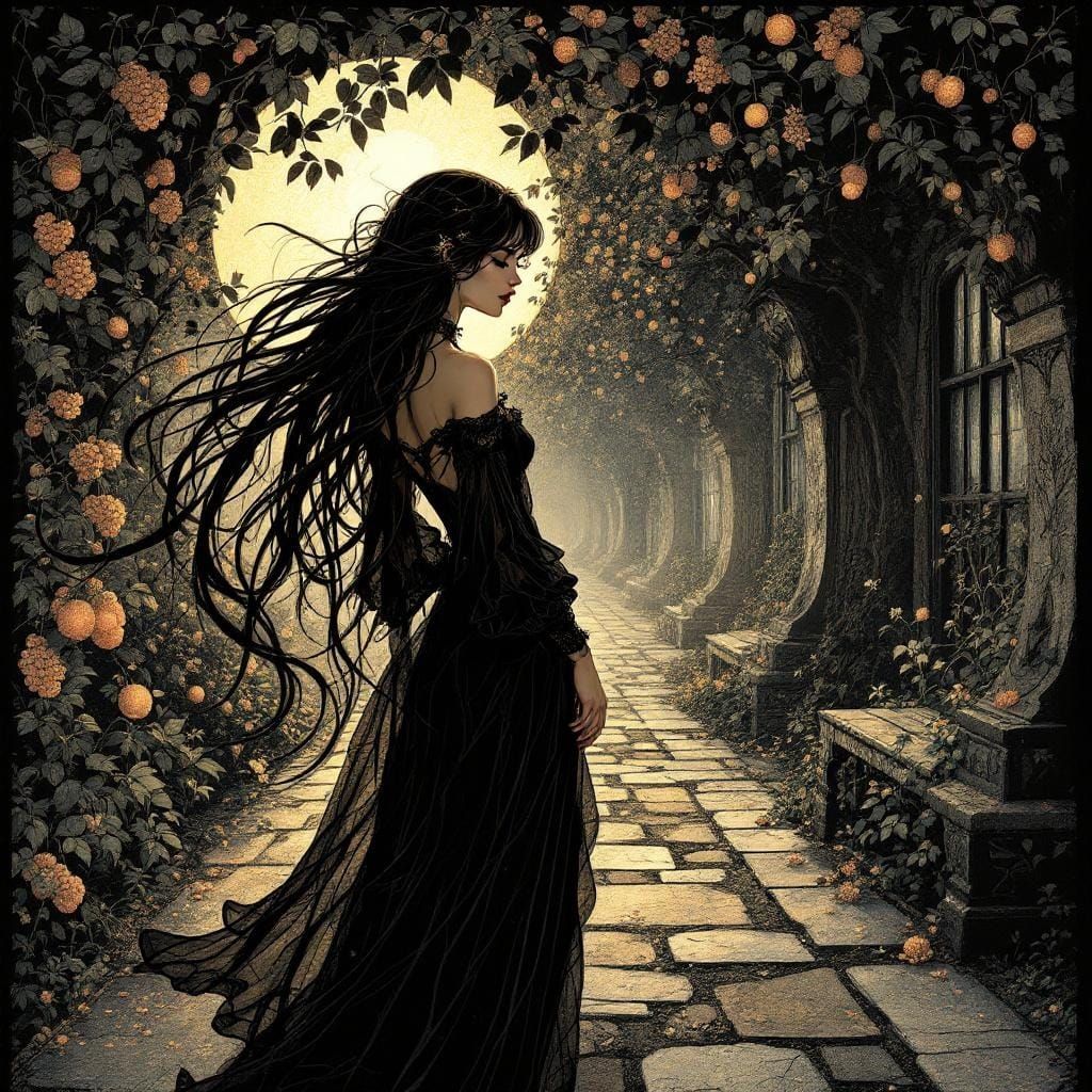 Sample image in the GothIridecent style