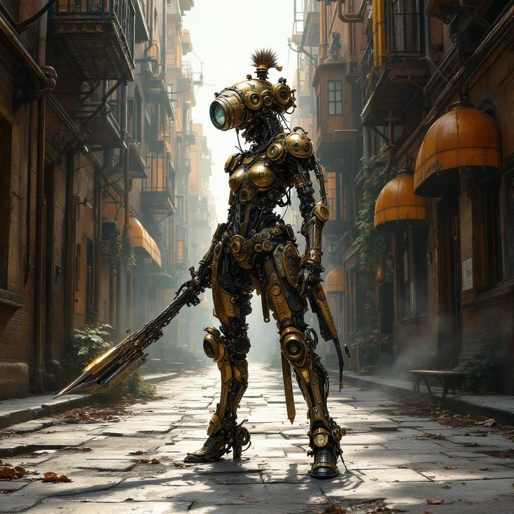 Sample image in the Steampunk style