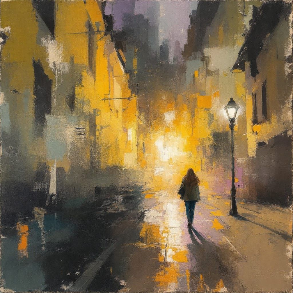 Sample image in the Atmospheric-Gestural Luminism style