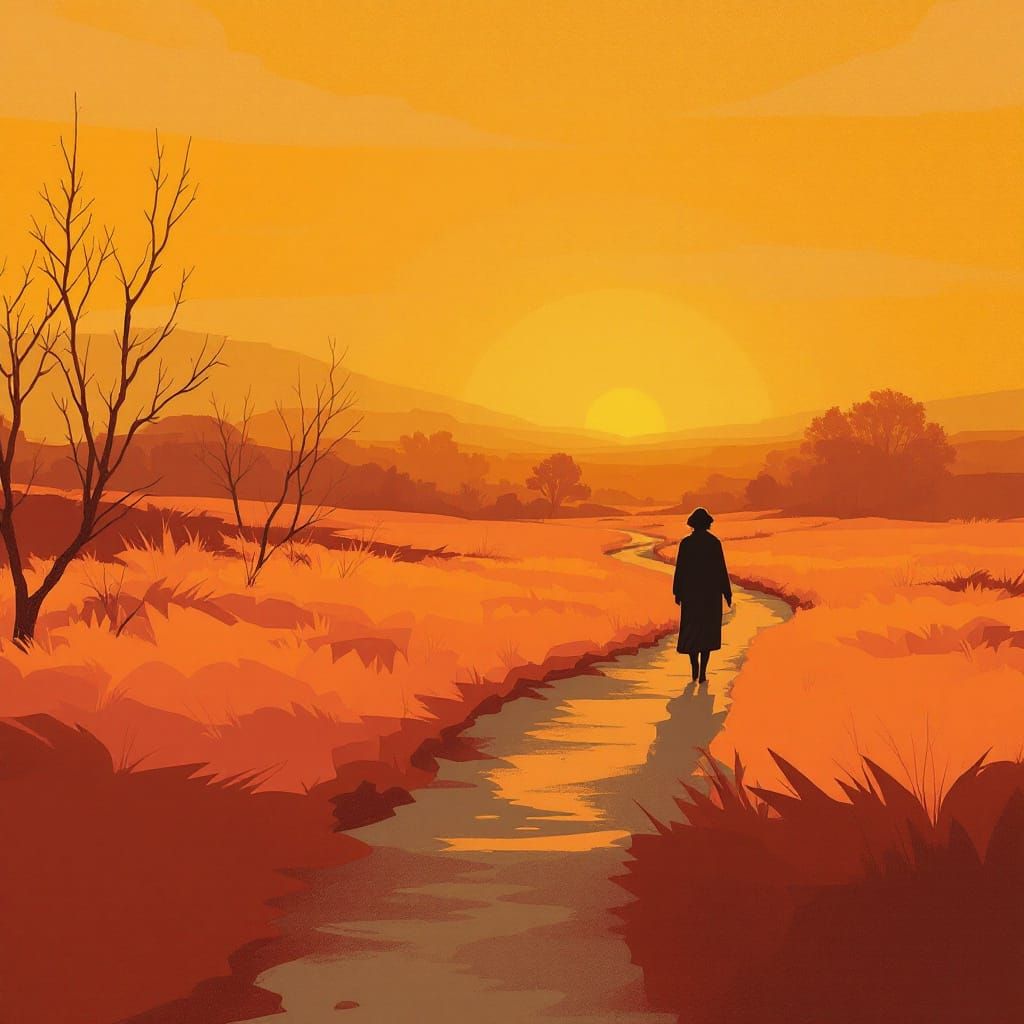 Sample image in the Burnished Desert style