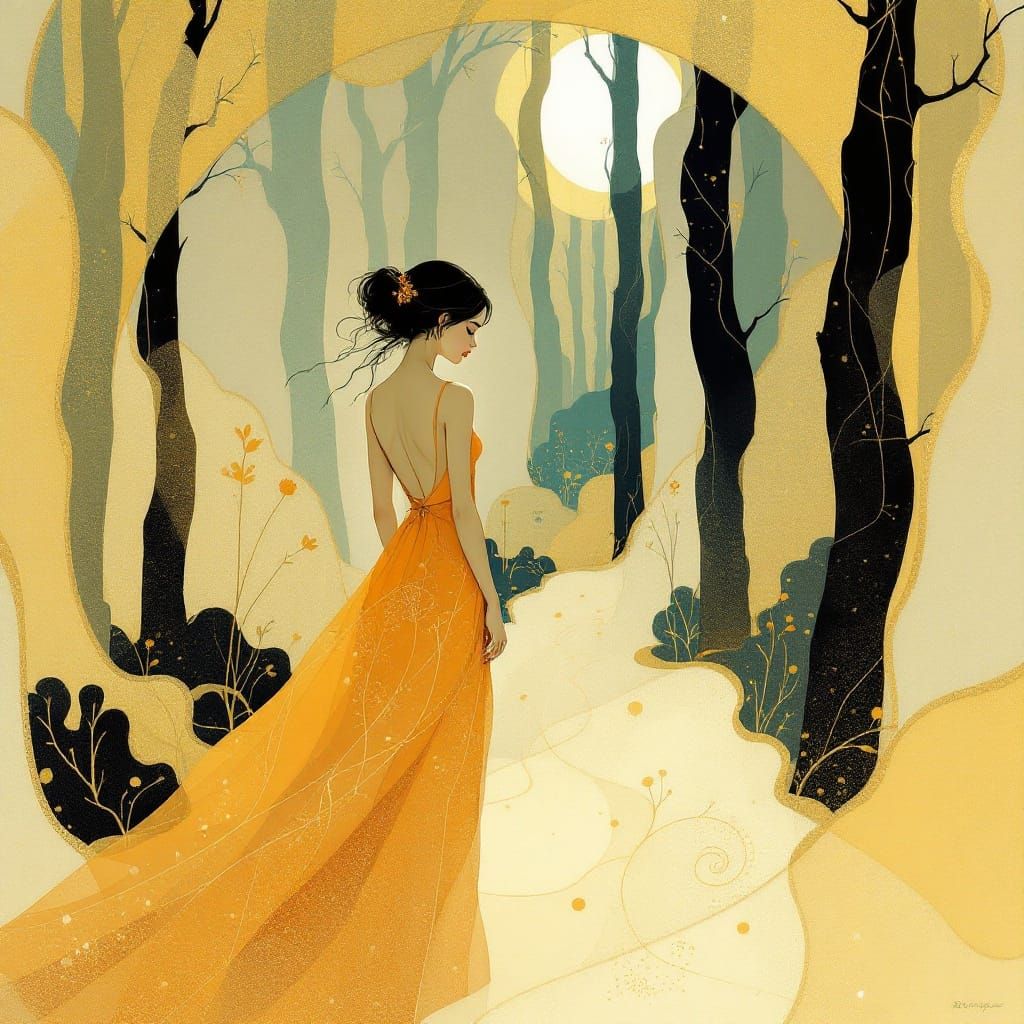 Sample image in the Luminous Nouveau Flow style
