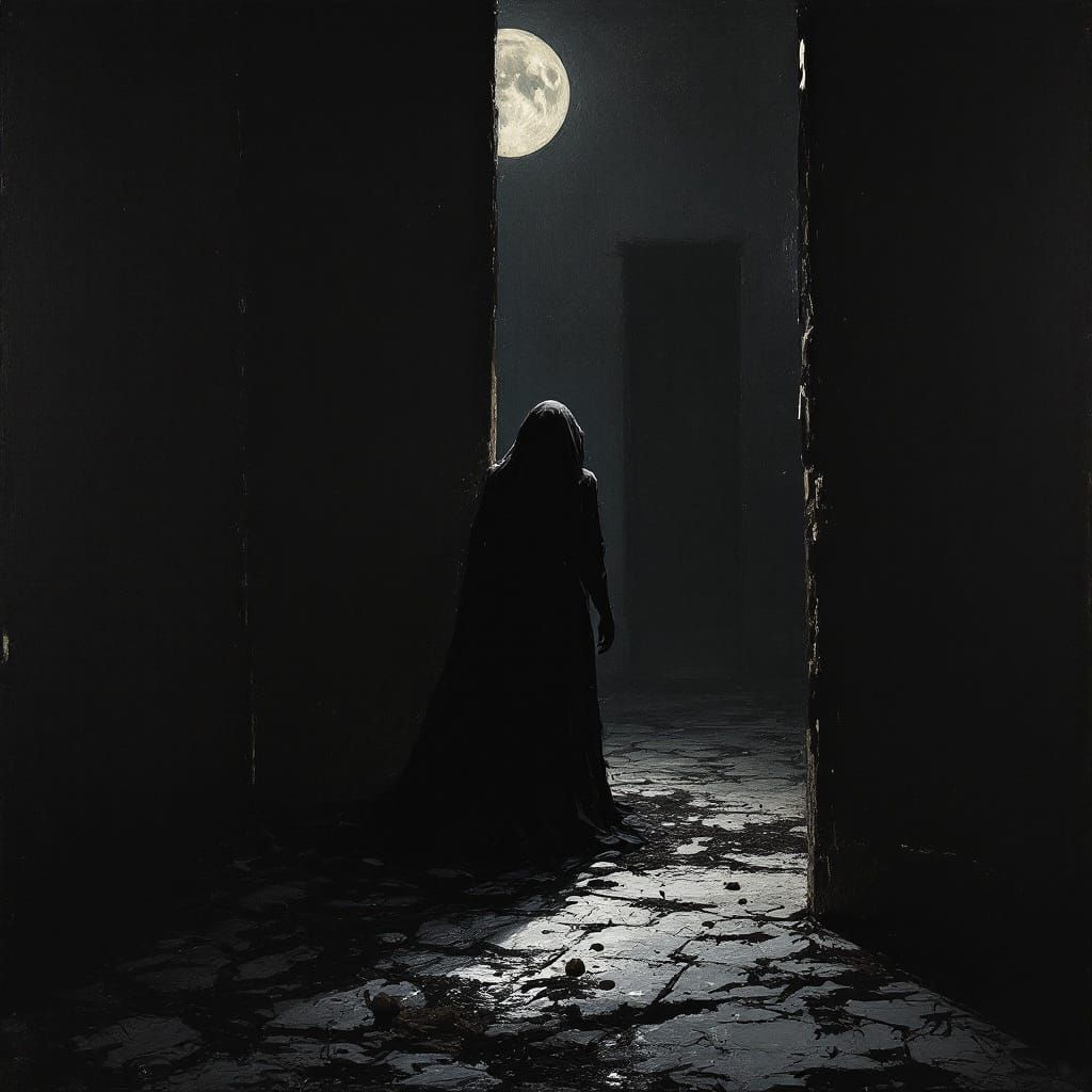 Sample image in the Grimm Witness Horror style