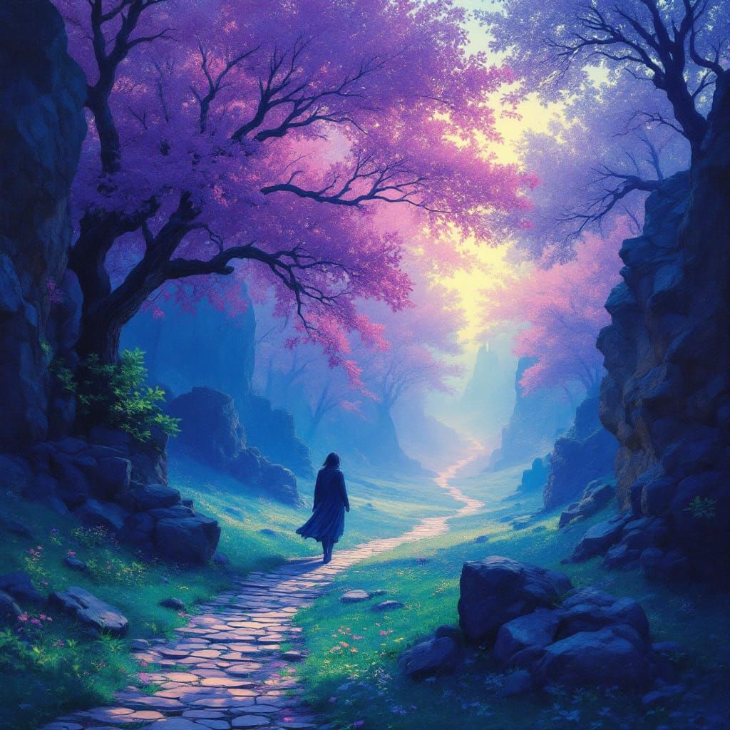 Sample image in the Violet-Mystic style