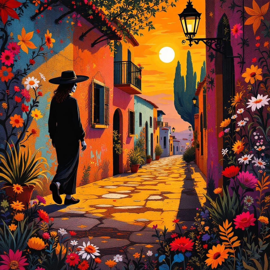 Sample image in the Calavera Folk Modernism style