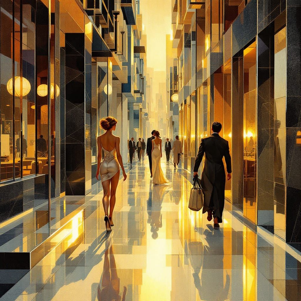 Sample image in the Deco-Crystalline style
