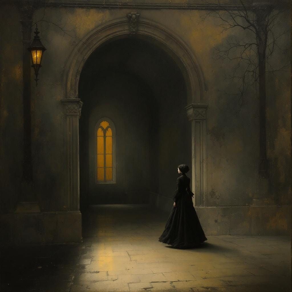 Sample image in the Twilight Porcelain Melancholia style