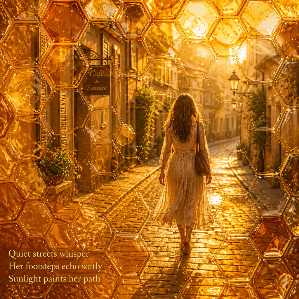 The Honeycomb Amber Overlay style rendered with gpt-image-2-low