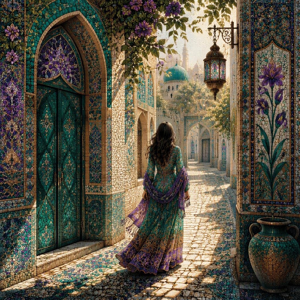 The Byzantine Jeweled Pointillism style rendered with gpt-image-2-low