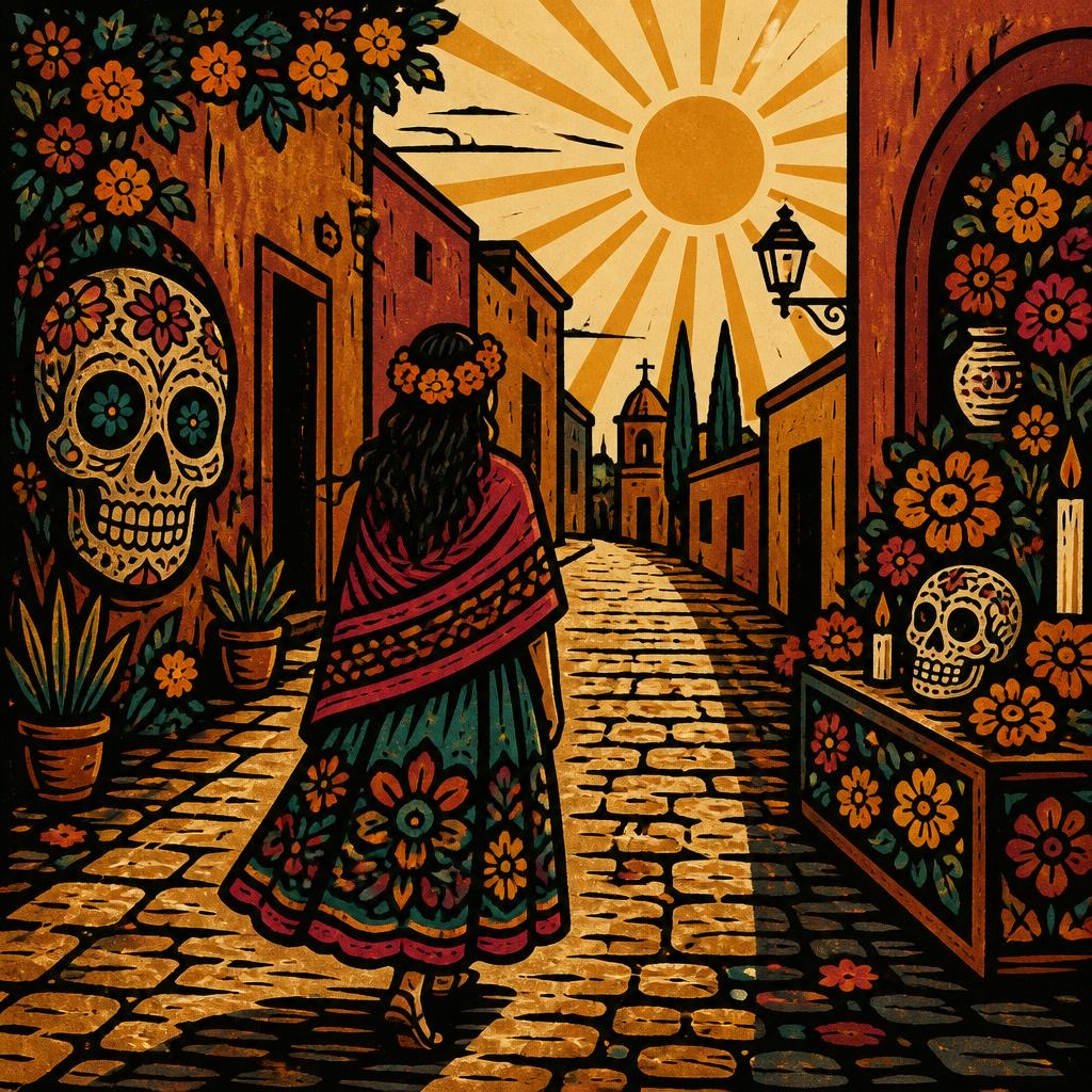 The Calavera Folk Modernism style rendered with gpt-image-2-low