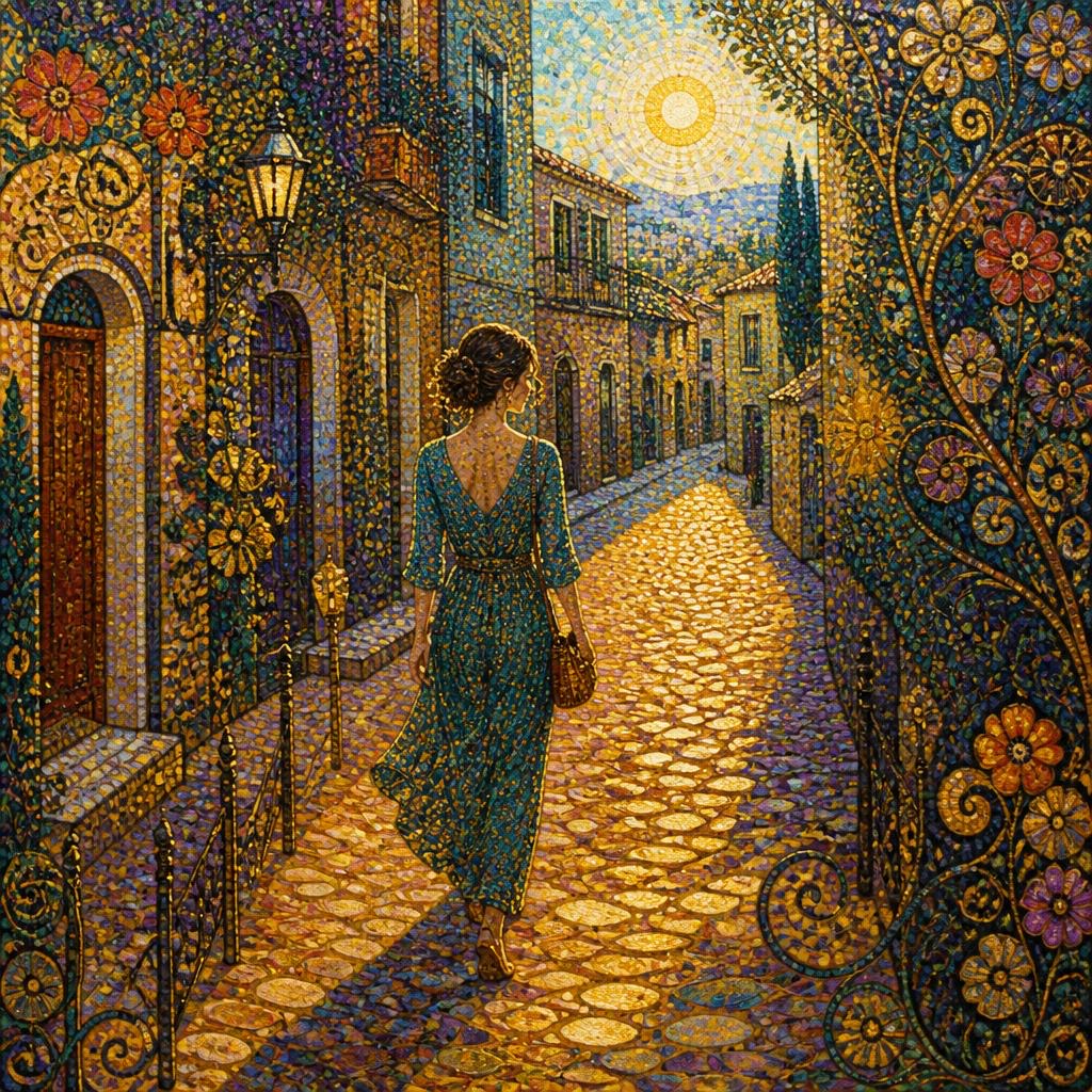 The Divisionist-Ornamental Synthesis style rendered with gpt-image-2-low