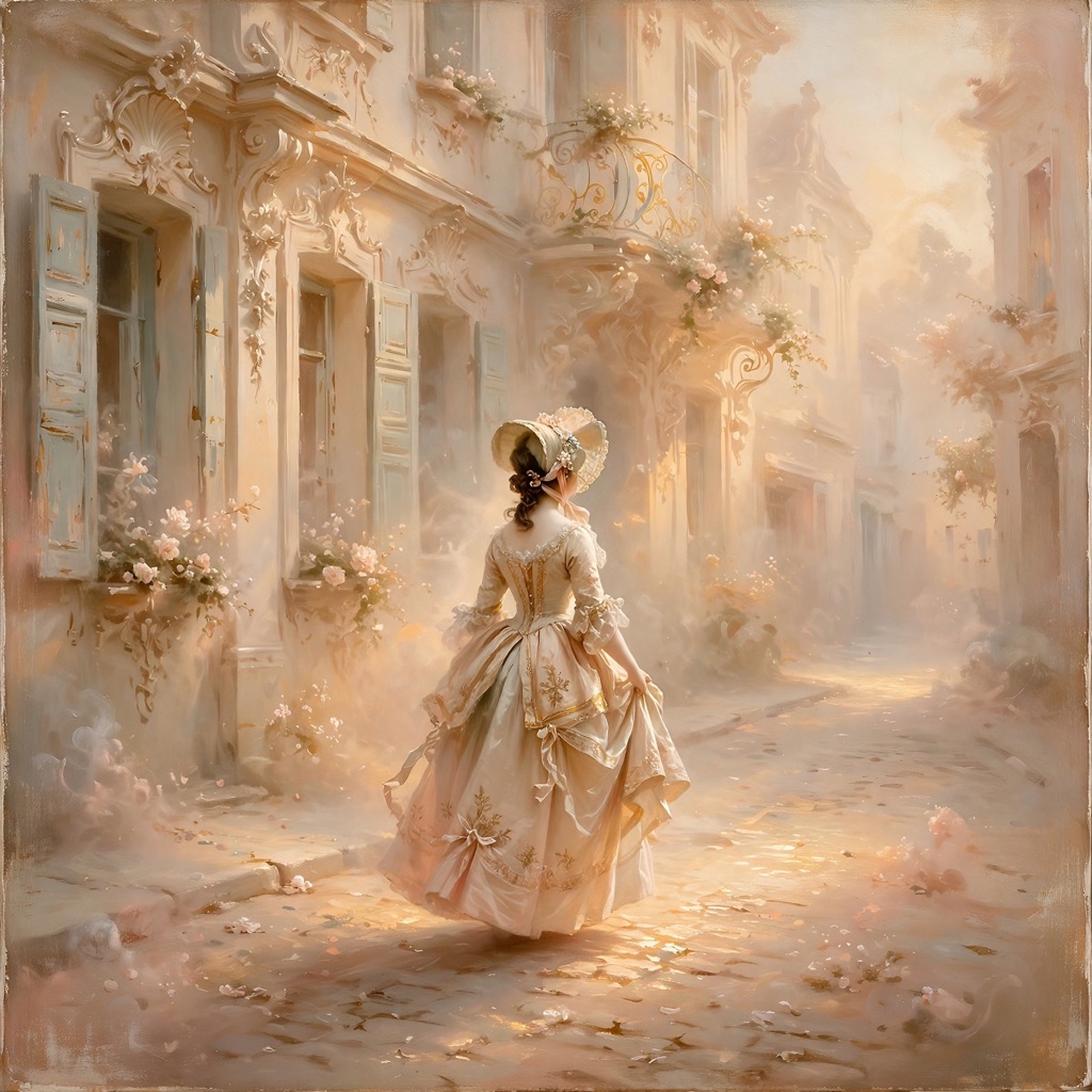 The Ethereal-Peach-Elegance style rendered with muse-image-1.0