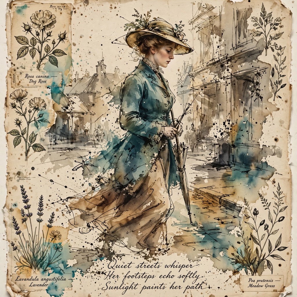 The Misregistered Herbarium style rendered with muse-image-1.0
