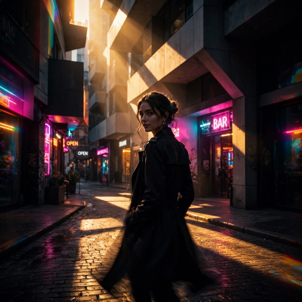 The Neon Provocation style rendered with muse-image-1.0