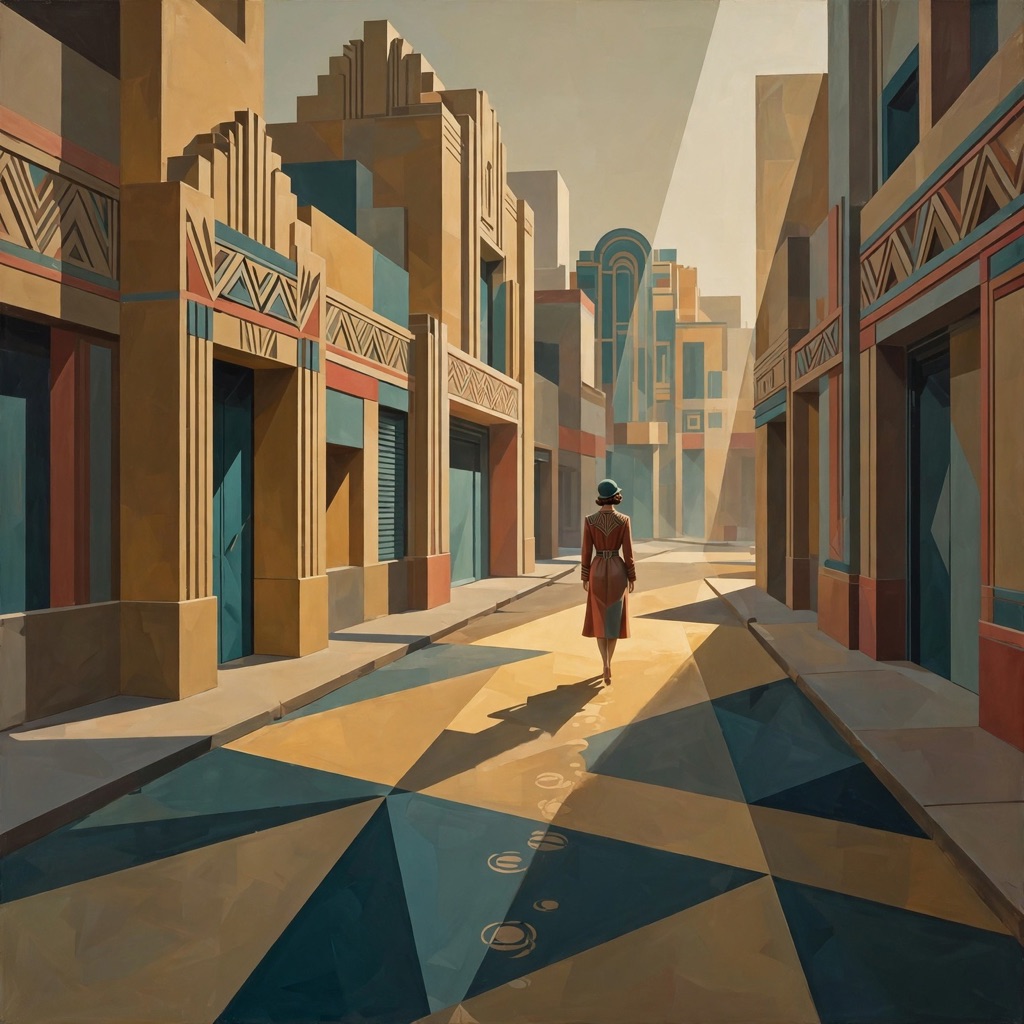 The Metaphysical Deco Geometry style rendered with muse-image-1.0