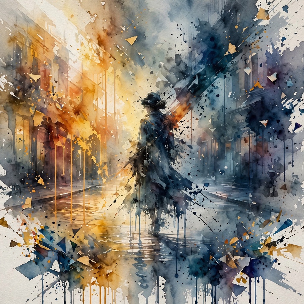 The fragmented dispersion style rendered with muse-image-1.0