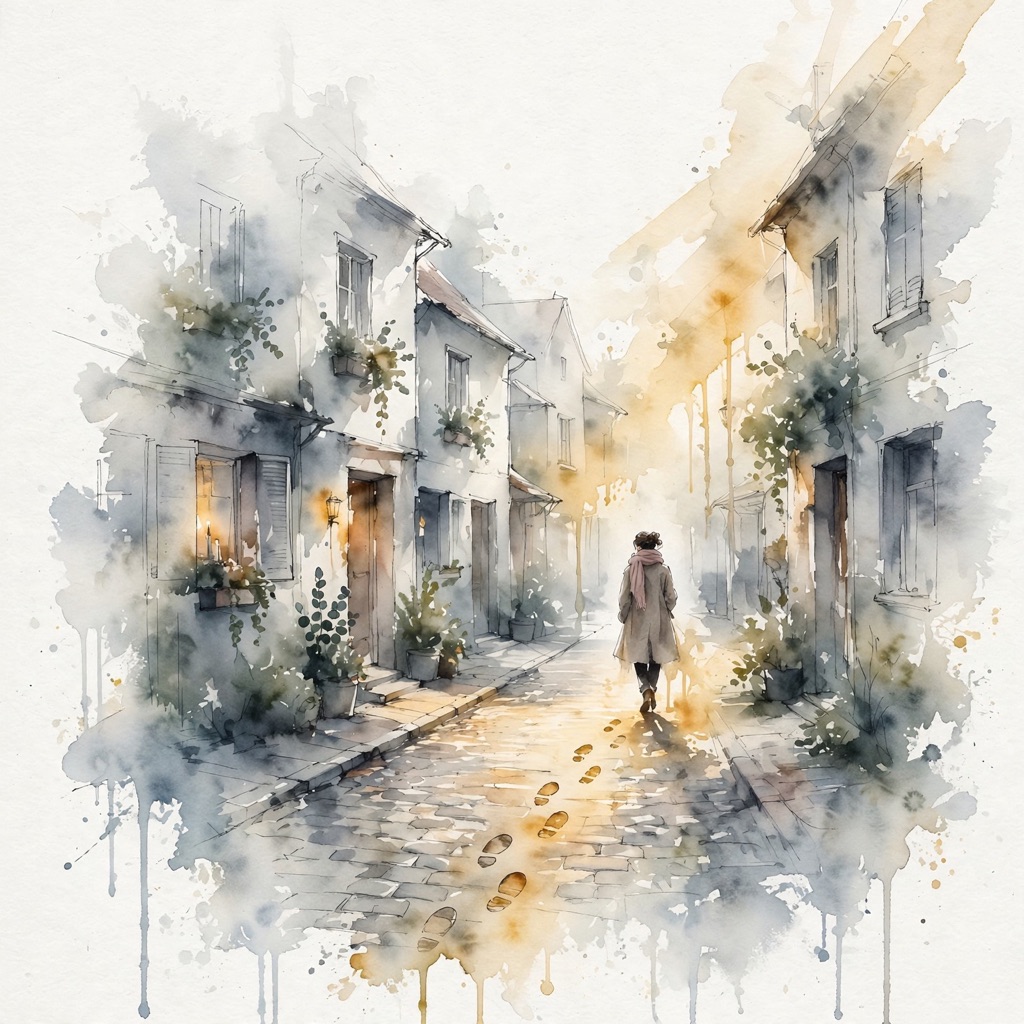 The Ethereal Hygge Watercolor style rendered with muse-image-1.0