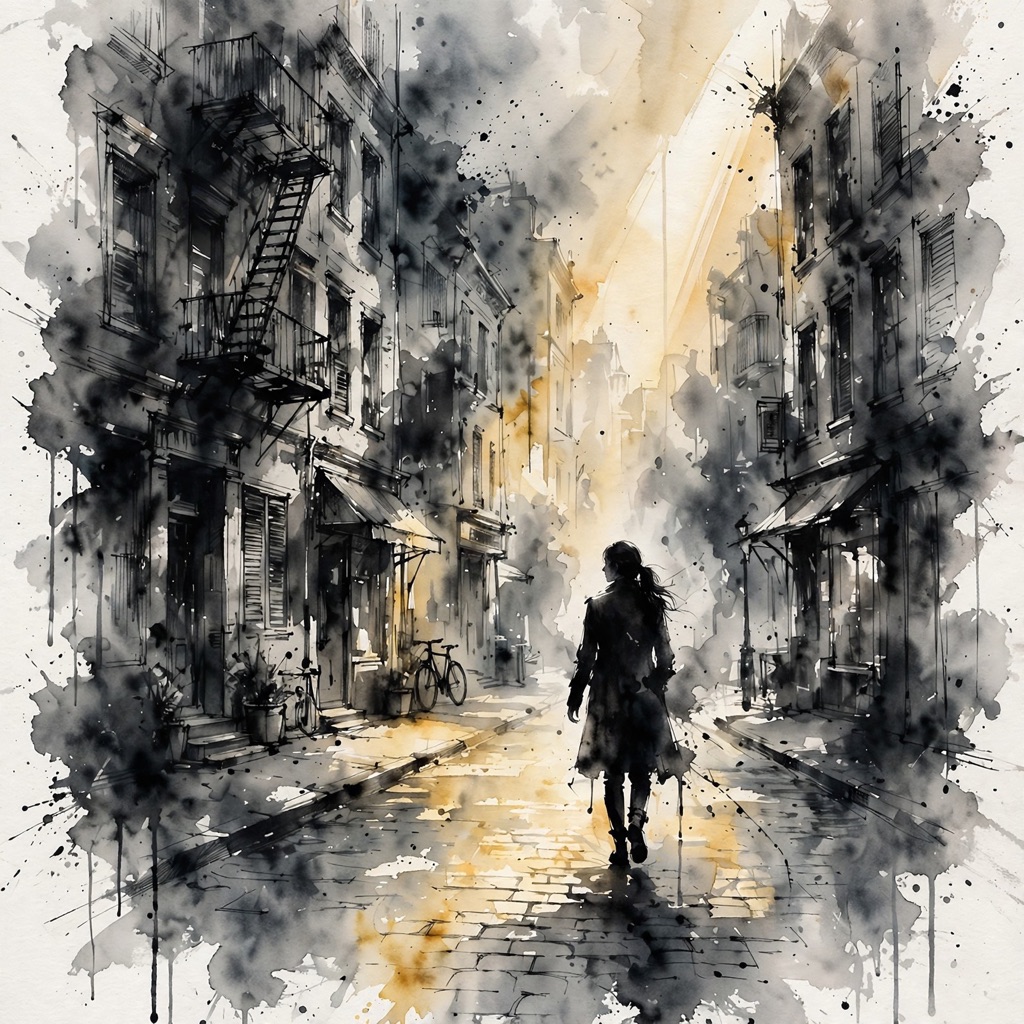 The Urbaquarelle style rendered with muse-image-1.0