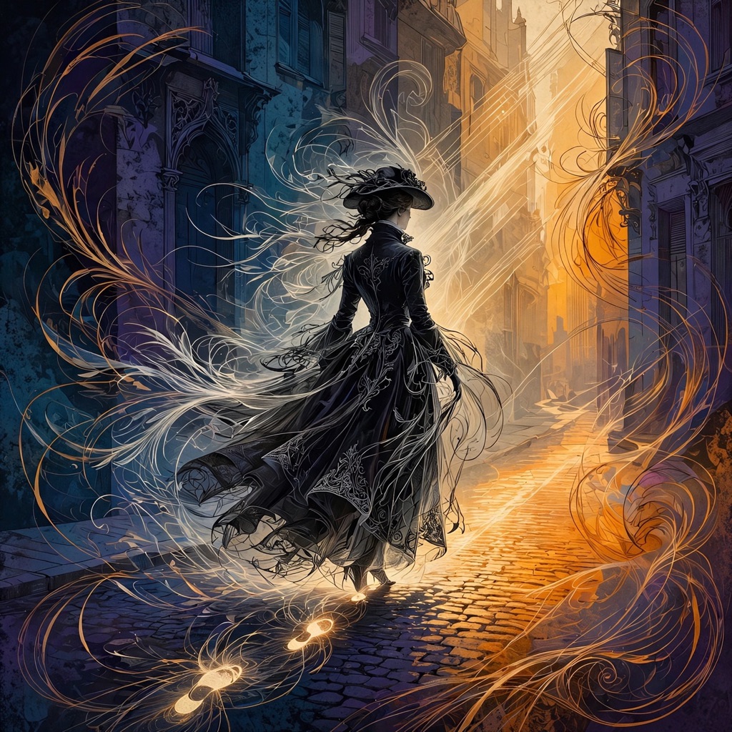 The Gothic Calligraphic Chromatic style rendered with muse-image-1.0