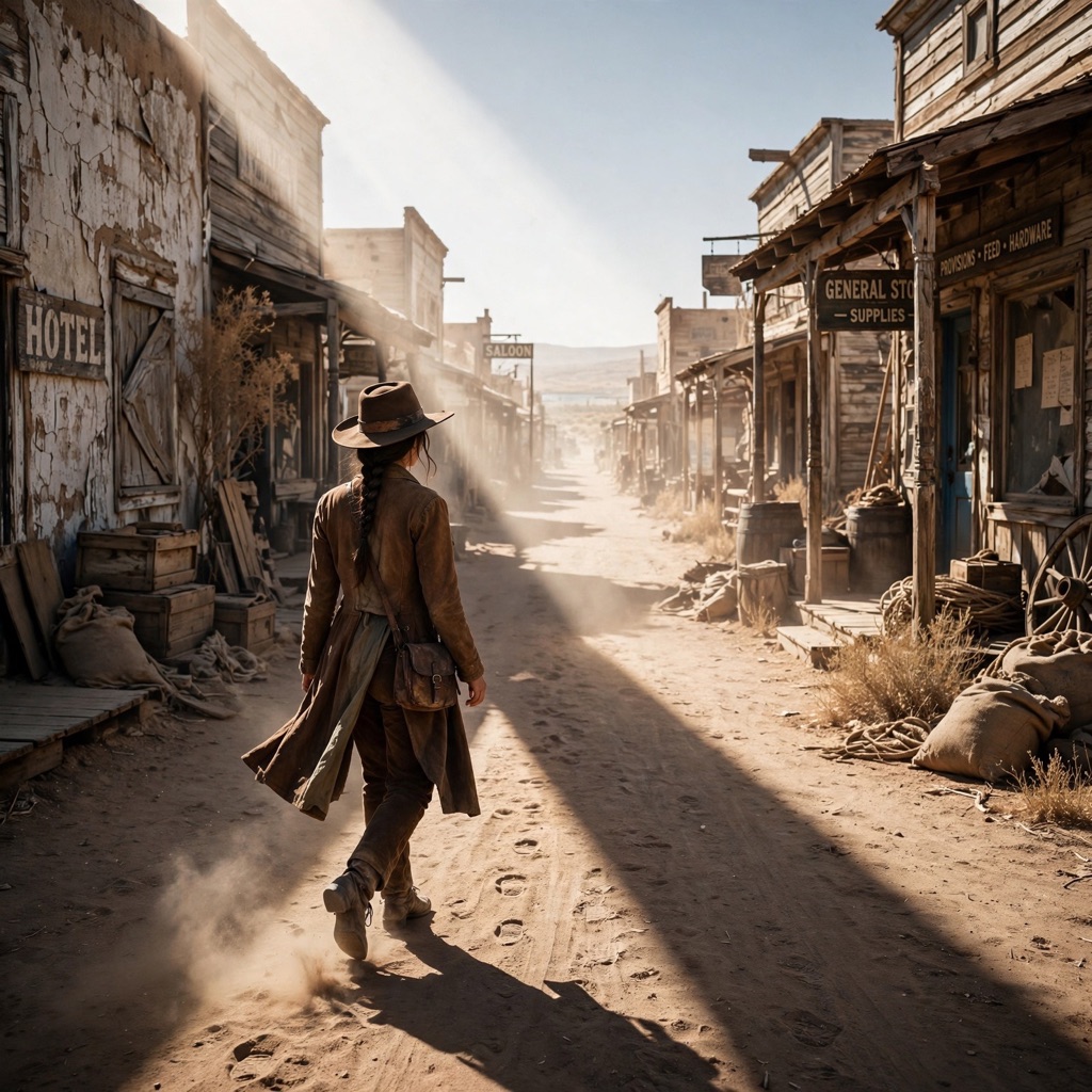 The Spaghetti Western style rendered with muse-image-1.0