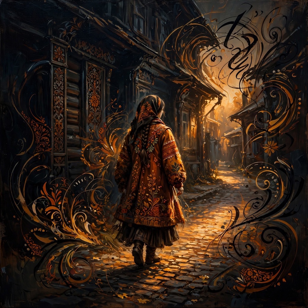 The Tenebrist-Sumi Folk Fusion style rendered with muse-image-1.0