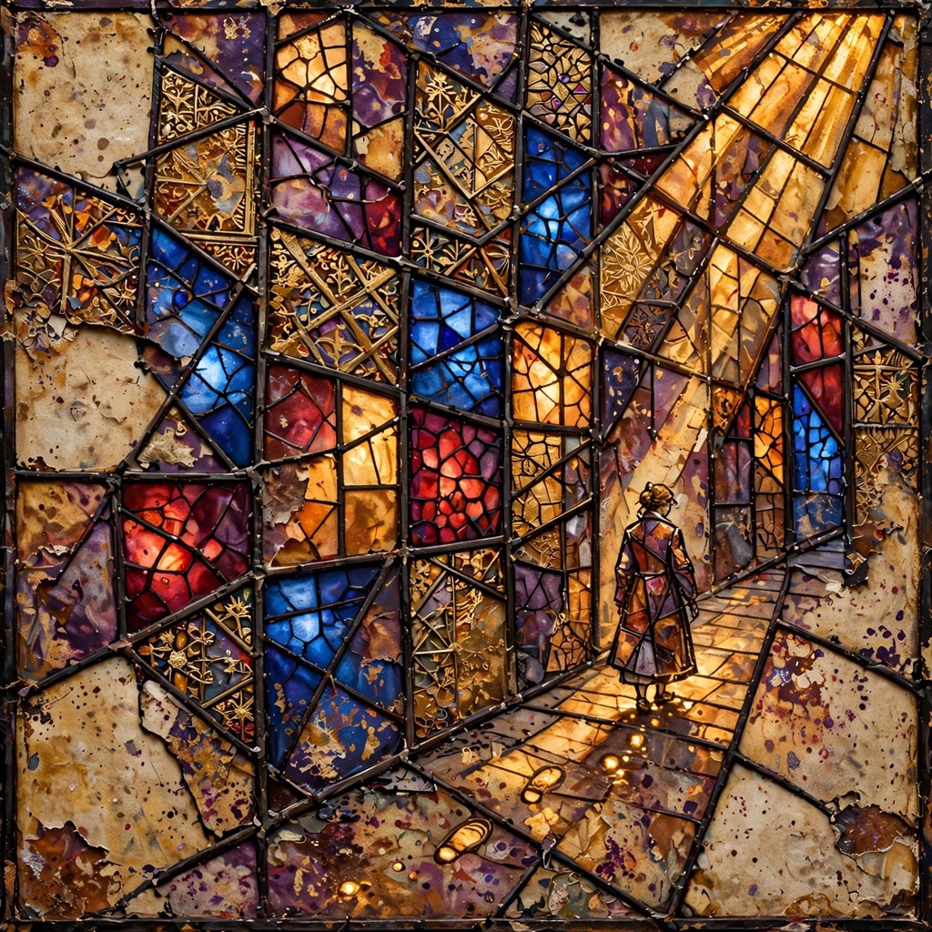 The Gilded Nerve-Glass style rendered with muse-image-1.0