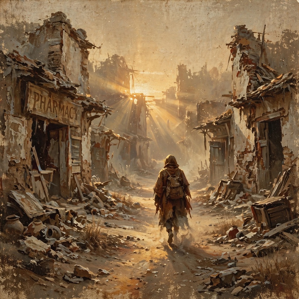 The Scorched Tempera Chiaroscuro style rendered with muse-image-1.0