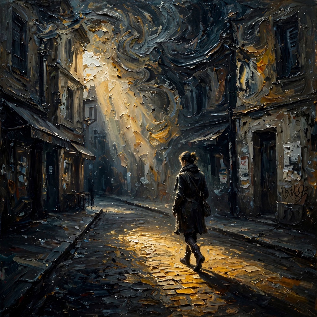 The ImpastoNoir style rendered with muse-image-1.0
