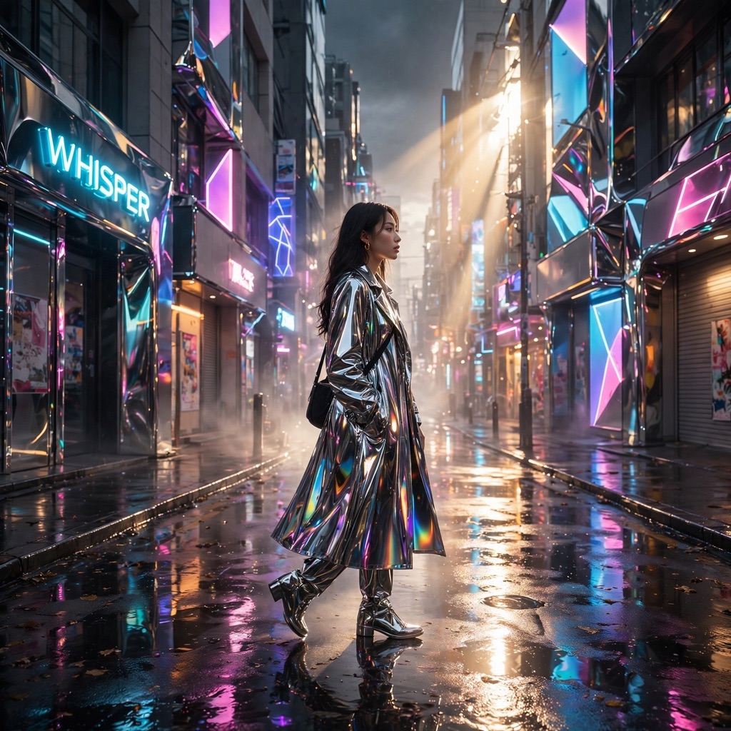 The Chrome Neon Luminism style rendered with muse-image-1.0
