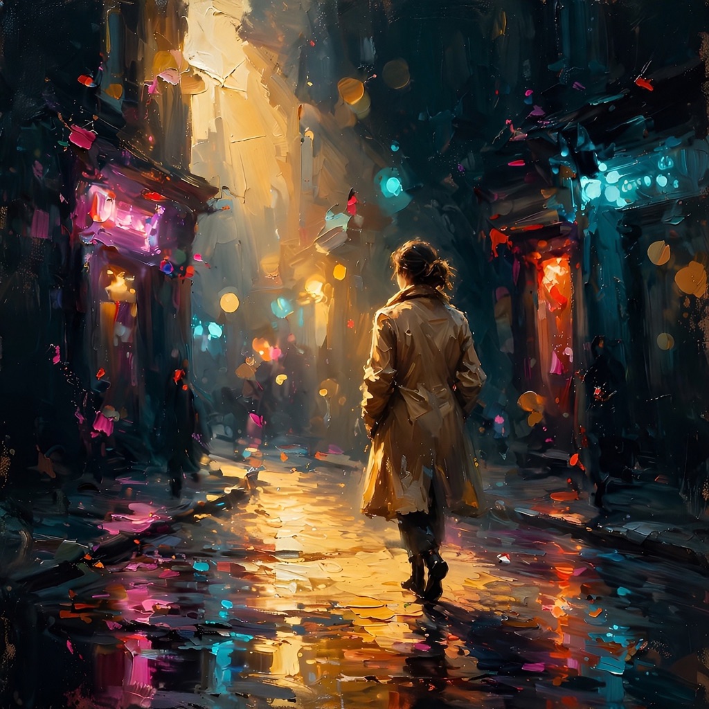 The Neon Night style rendered with muse-image-1.0
