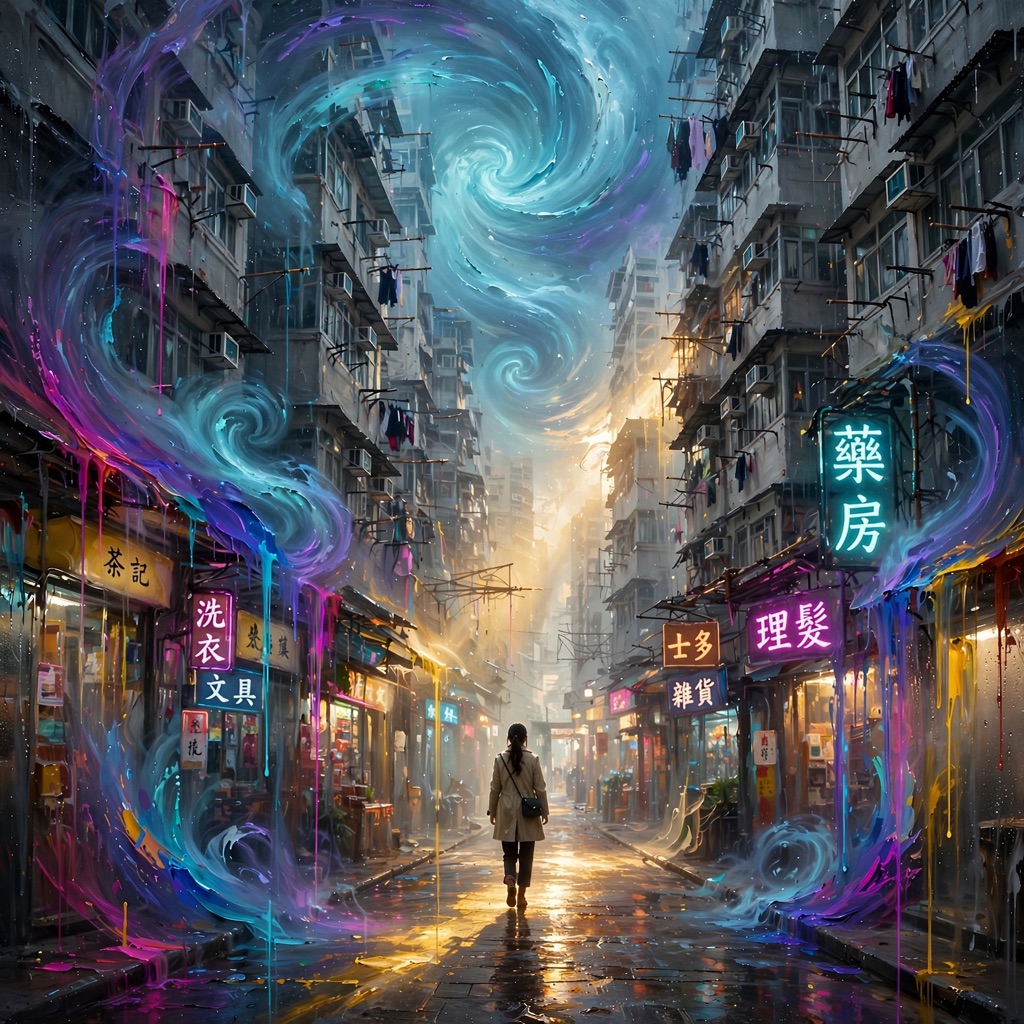 The Neon Vortex style rendered with muse-image-1.0