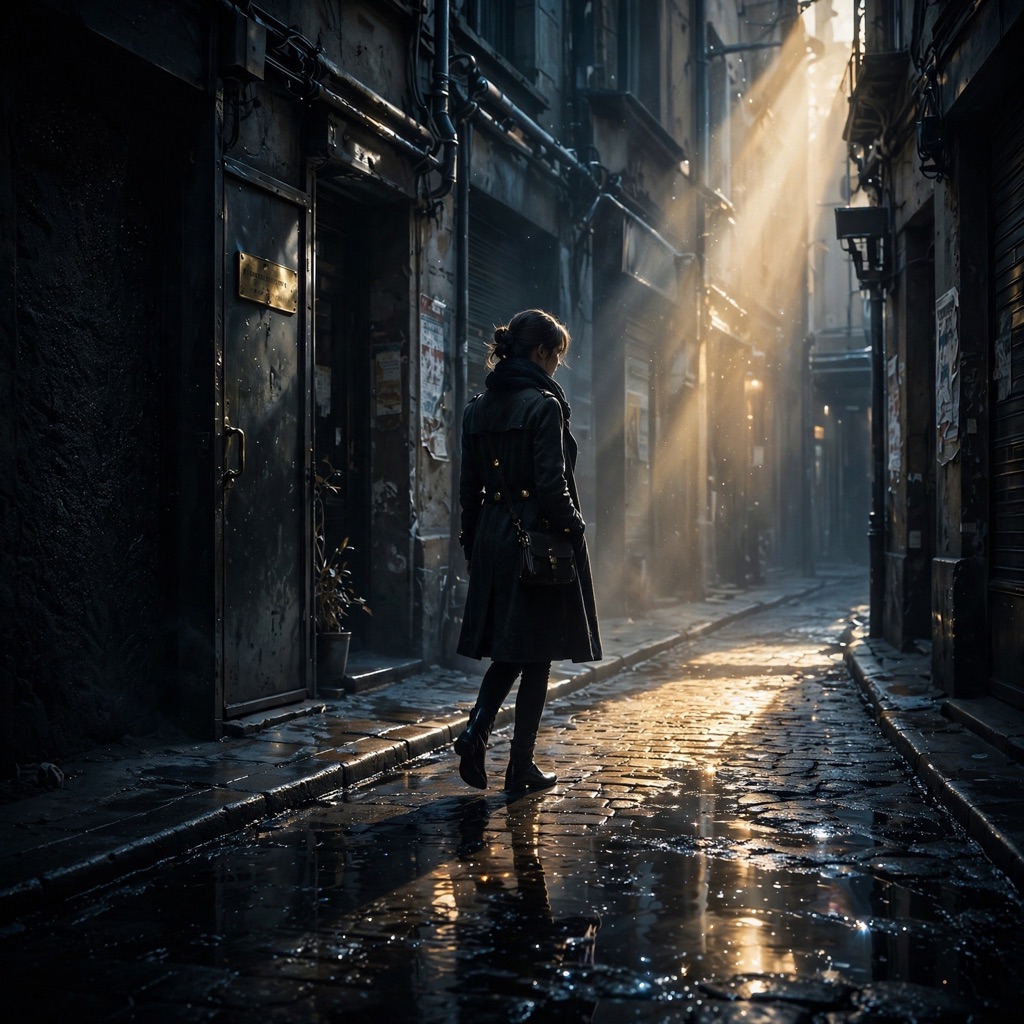 The Techno-Baroque Noir style rendered with muse-image-1.0