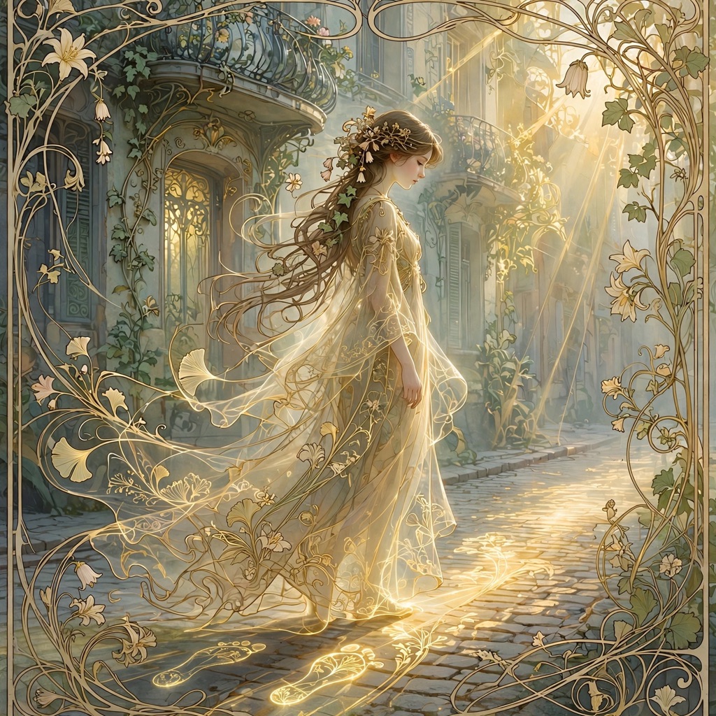 The Luminous Nouveau Flow style rendered with muse-image-1.0