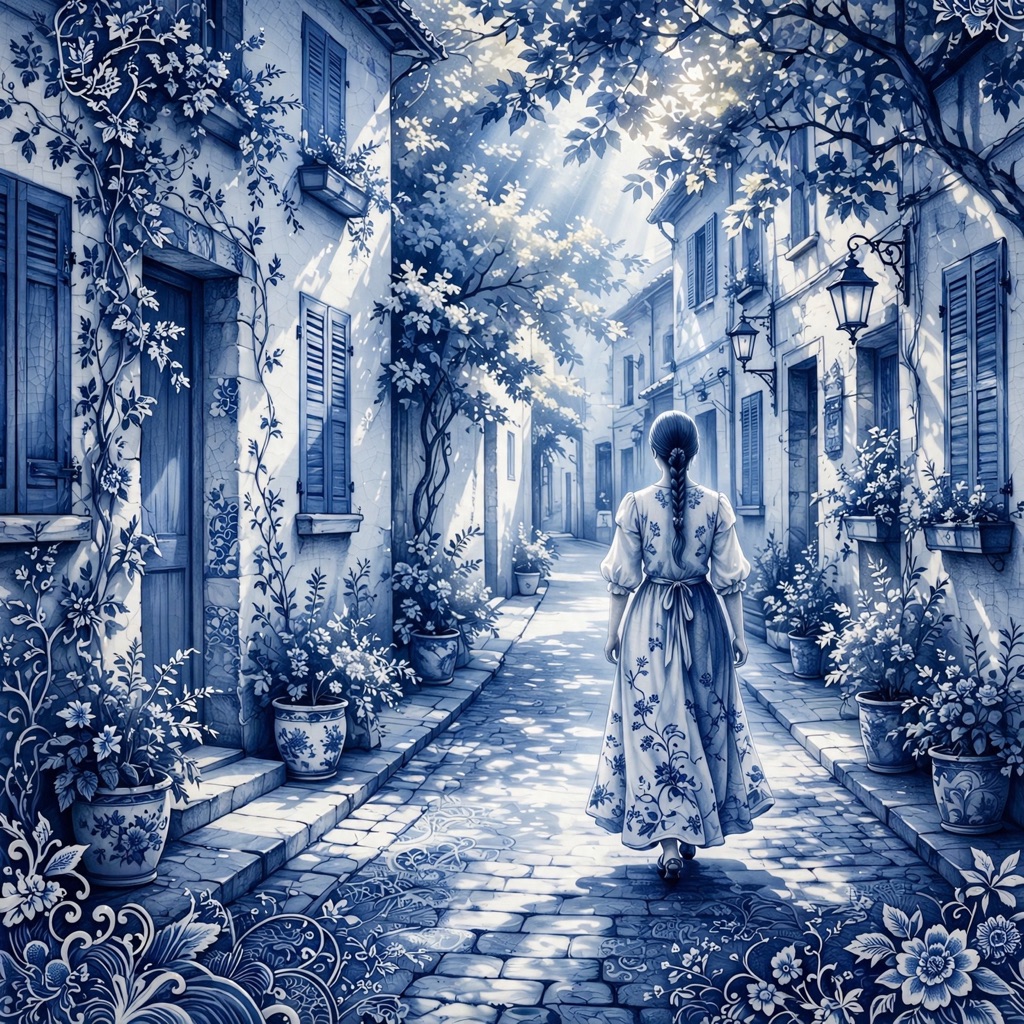 The Porcelain Blue style rendered with muse-image-1.0