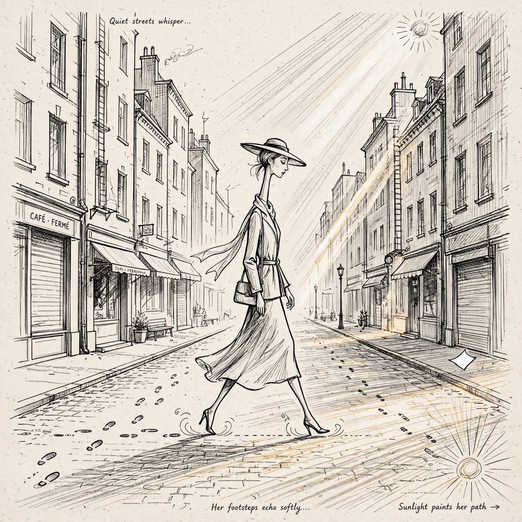 The Urbane Elongation Cartoon style rendered with muse-image-1.0