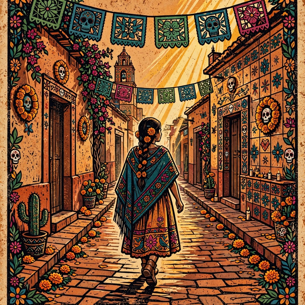 The Calavera Folk Modernism style rendered with muse-image-1.0