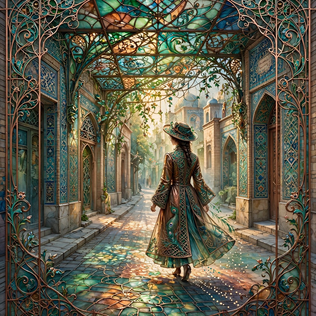 The Luminous-Deco Enameling style rendered with muse-image-1.0