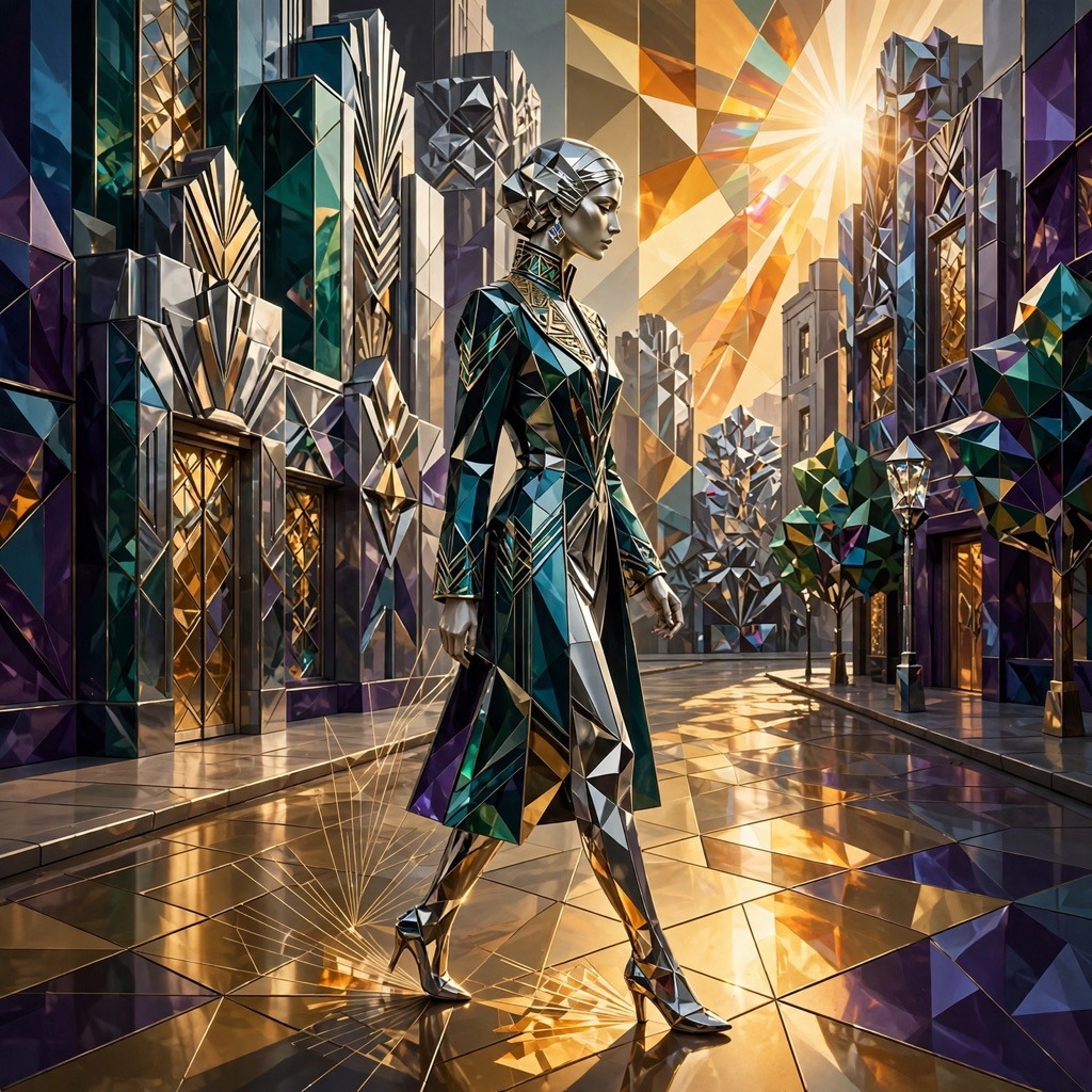 The Deco-Crystalline style rendered with muse-image-1.0
