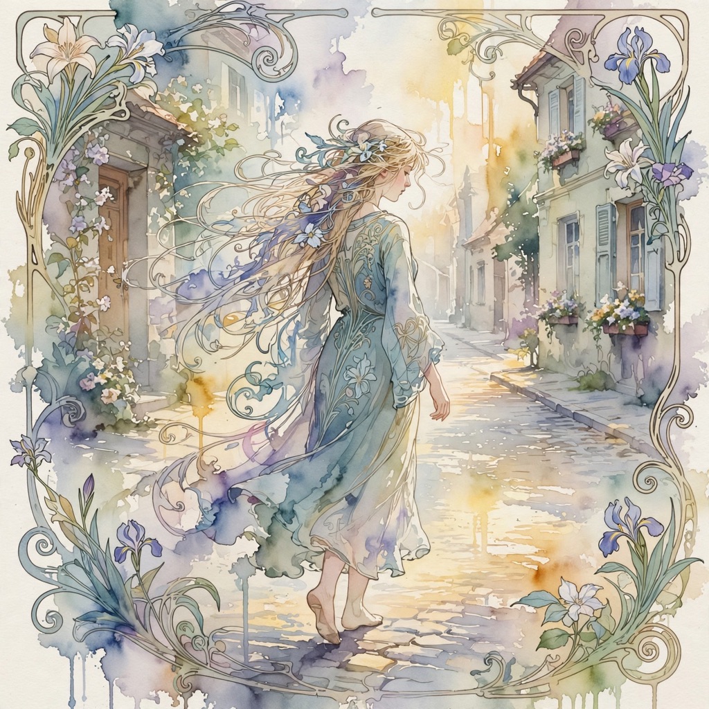 The TranslucentNouveau style rendered with muse-image-1.0