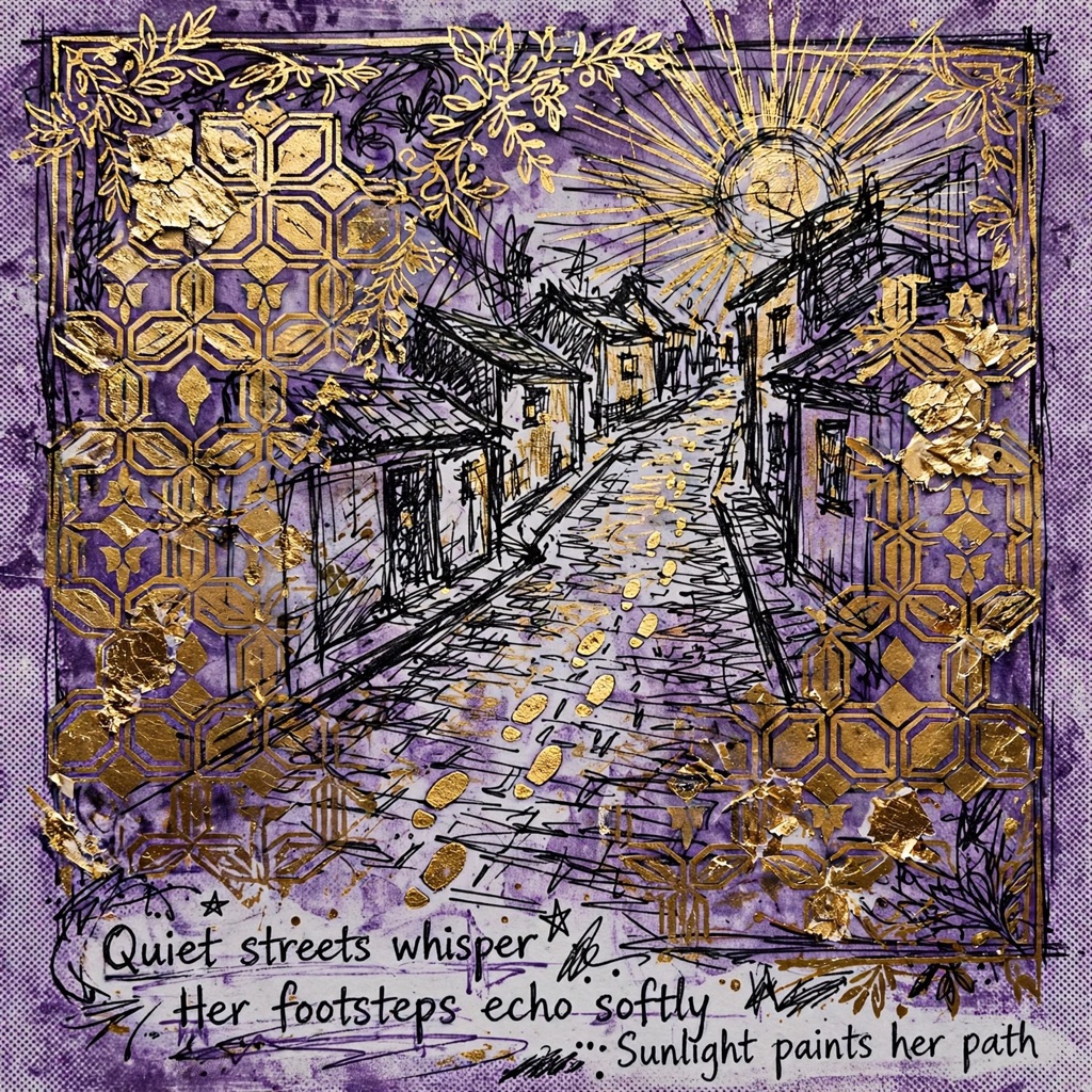 The Byzantine Punk Print style rendered with muse-image-1.0