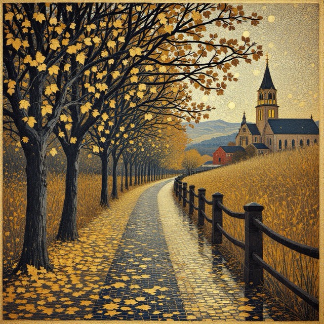 The Scored Gilt Gouache style rendered with FLUX 1.1 pro